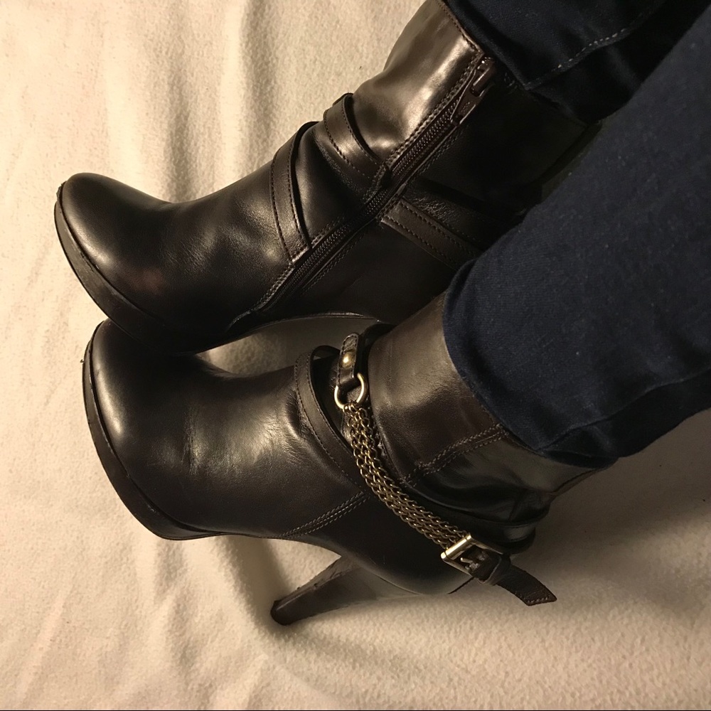Mai Piu Senza leather ankle boots - EU 37 US 7
